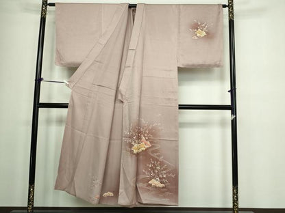 平和屋着物▽男性 単衣 風景文 暈し染め 正絹 逸品 DAAW9242sf