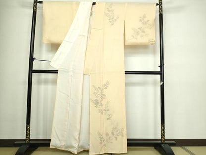 平和屋着物▽訪問着 無双 紗袷 紗×絽 辻が花 正絹 逸品 DAAW9243sf