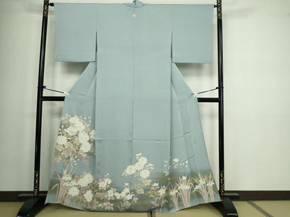 平和屋着物▽豪華色留袖 単衣 作家物 草花文 暈し染め 金彩 正絹 逸品 DAAW9246sf