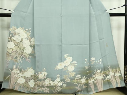 平和屋着物▽豪華色留袖 単衣 作家物 草花文 暈し染め 金彩 正絹 逸品 DAAW9246sf