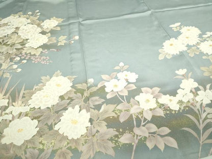 平和屋着物▽豪華色留袖 単衣 作家物 草花文 暈し染め 金彩 正絹 逸品 DAAW9246sf