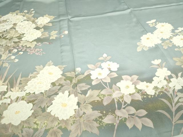 平和屋着物▽豪華色留袖 単衣 作家物 草花文 暈し染め 金彩 正絹 逸品 DAAW9246sf
