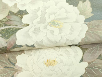 平和屋着物▽豪華色留袖 単衣 作家物 草花文 暈し染め 金彩 正絹 逸品 DAAW9246sf