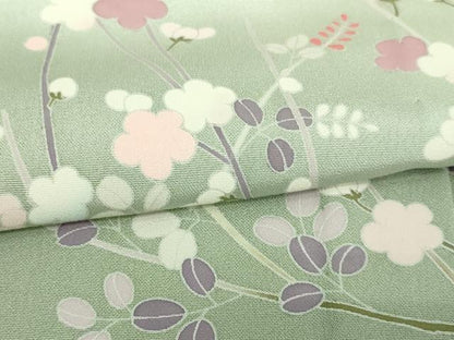 平和屋着物▽訪問着 単衣 枝花文 暈し染め 正絹 逸品 DAAW9248sf