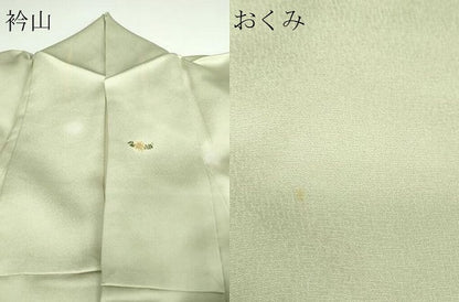 平和屋着物▽上質な小紋 単衣 草花文 暈し染め 正絹 逸品 DAAW9250sf