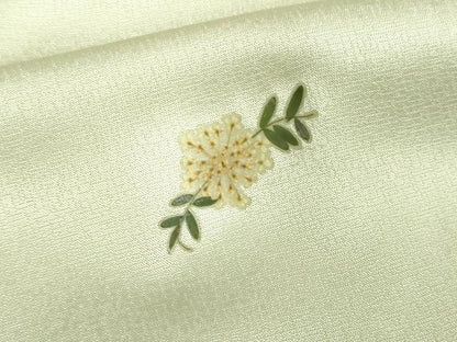平和屋着物▽上質な小紋 単衣 草花文 暈し染め 正絹 逸品 DAAW9250sf