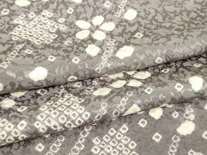 平和屋着物▽訪問着 単衣 絞り 舞花文 金彩 正絹 逸品 DAAW9253sf