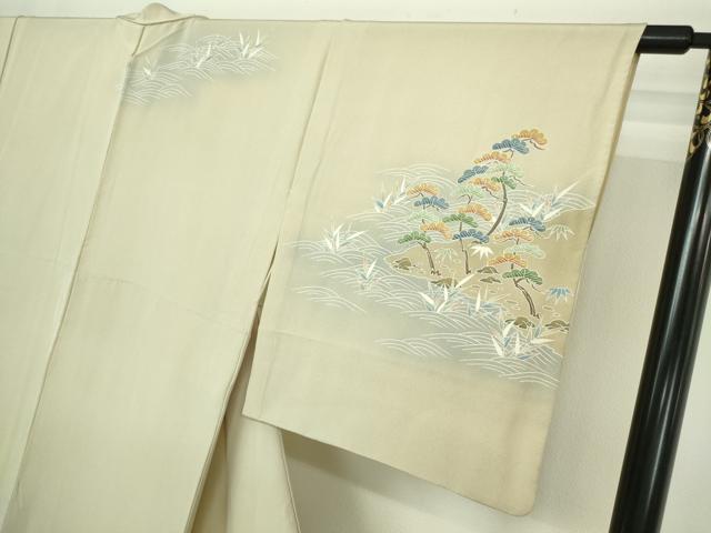 平和屋着物▽訪問着 単衣 作家物 風景文 暈し染め 正絹 逸品 DAAW9254sf