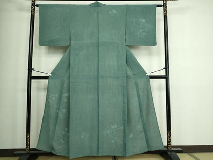 平和屋着物▽訪問着 無双 紗袷 紗×絽 草花文 正絹 逸品 DAAW9259sf