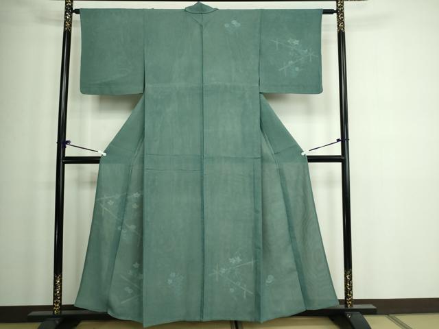 平和屋着物▽訪問着 無双 紗袷 紗×絽 草花文 正絹 逸品 DAAW9259sf