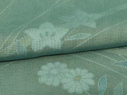 平和屋着物▽訪問着 無双 紗袷 紗×絽 草花文 正絹 逸品 DAAW9259sf