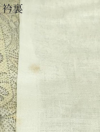 平和屋着物▽上質な紬 単衣 更紗花文 正絹 逸品 DAAW9260sf