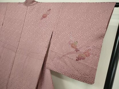 平和屋着物▽訪問着 単衣 絞り 草花文 正絹 逸品 DAAW9261sf