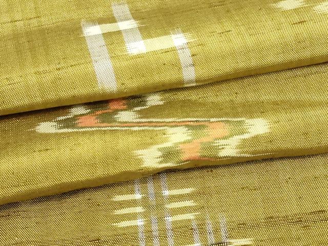 平和屋着物▽上質な紬　単衣　吉祥文　正絹　逸品　DAAW9263sf