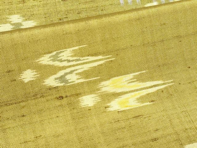 平和屋着物▽上質な紬　単衣　吉祥文　正絹　逸品　DAAW9263sf