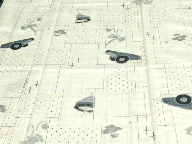 平和屋着物▽上質な紬 単衣 駒 正絹 逸品 未使用 DAAW9265sf
