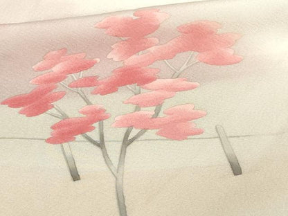 平和屋着物▽豪華色留袖　単衣　手描き　風景文　暈し染め　正絹　逸品　DAAW9267sf