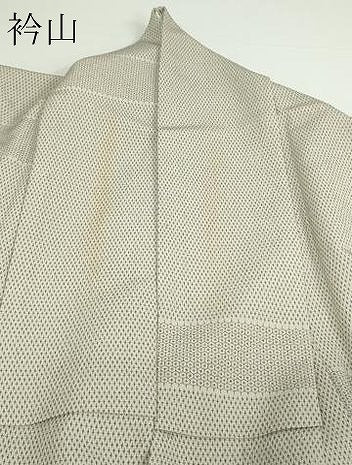 平和屋着物▽小紋 単衣 菱文 洗える着物 DAAW9270sf