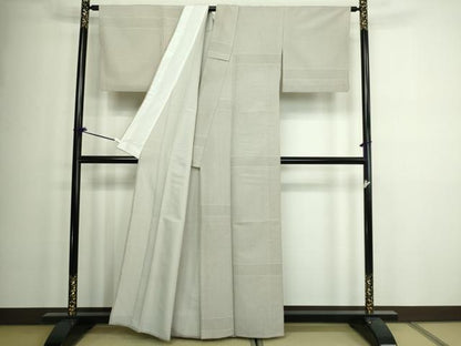 平和屋着物▽小紋 単衣 菱文 洗える着物 DAAW9270sf