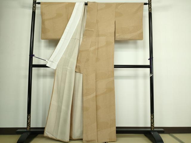 平和屋着物▽江戸小紋 単衣 吉祥花文 正絹 逸品 DAAW9273sf