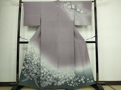 平和屋着物▽訪問着 単衣 絞り 辻が花 暈し染め 正絹 逸品 DAAW9274sf