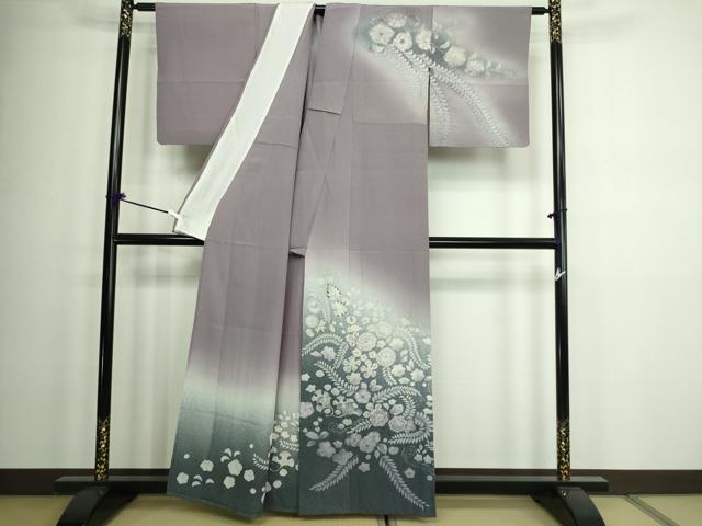 平和屋着物▽訪問着 単衣 絞り 辻が花 暈し染め 正絹 逸品 DAAW9274sf