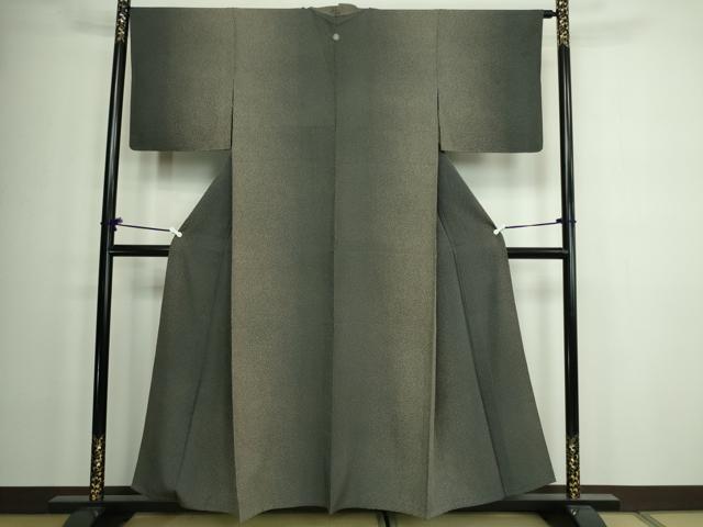 平和屋着物▽上質な小紋 単衣 霞文 正絹 逸品 DAAW9275sf