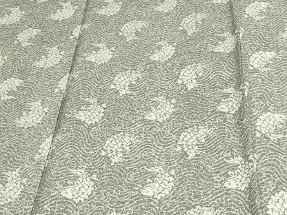 平和屋着物▽上質な小紋 単衣 荒磯 正絹 逸品 DAAW9278sf