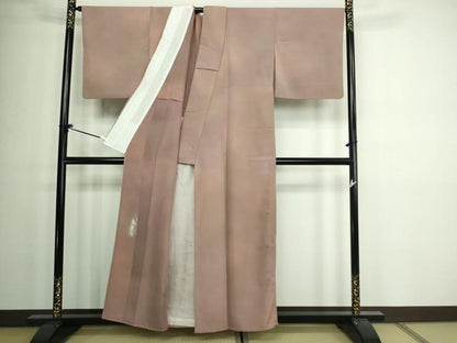 平和屋着物▽染色作家 斉藤三才 小紋 単衣 霞文 暈し染め 正絹 逸品 DAAW9279sf