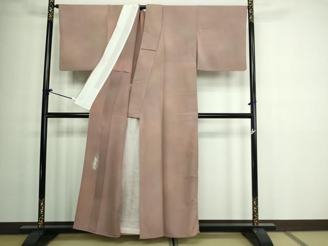 平和屋着物▽染色作家 斉藤三才 小紋 単衣 霞文 暈し染め 正絹 逸品 DAAW9279sf
