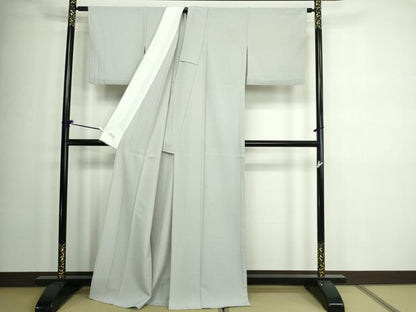 平和屋着物▽洗える最高級着物　＜英＞はなぶさ謹製　色無地　単衣　淡藤色　洗える着物　DAAW9280sf