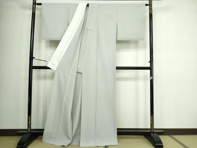 平和屋着物▽洗える最高級着物　＜英＞はなぶさ謹製　色無地　単衣　淡藤色　洗える着物　DAAW9280sf