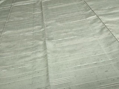 平和屋着物▽上質な紬 単衣 横段文 正絹 逸品 未使用 DAAW9282sf