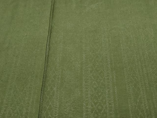 平和屋着物▽上質な紬 単衣 菱間道 正絹 逸品 未使用 DAAW9283sf