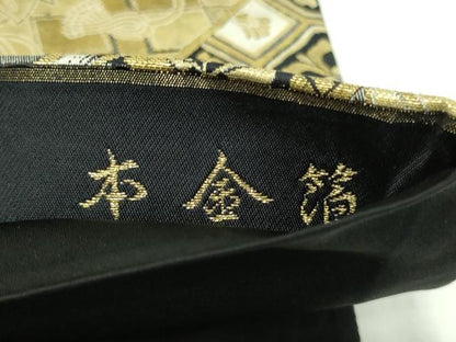 平和屋着物●「美しいキモノ」お馴染みのメーカー　となみ織物　全通柄袋帯　春秋　本金箔　証紙付き　正絹　逸品　DAAW9340sf