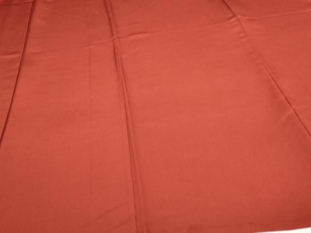 平和屋着物▽上質な色無地 単衣 紅海老茶色 正絹 逸品 DAAW9360sf