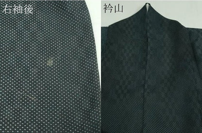 平和屋着物▽上質な小紋 単衣 変わり間道 正絹 逸品 DAAW9361sf