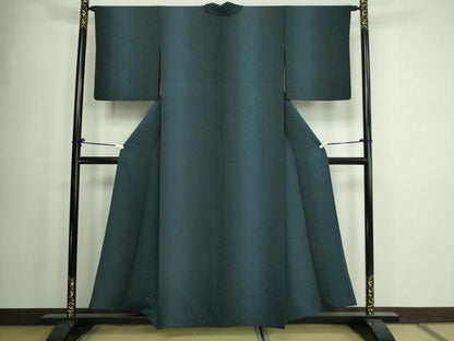 平和屋着物▽上質な小紋 単衣 変わり間道 正絹 逸品 DAAW9361sf