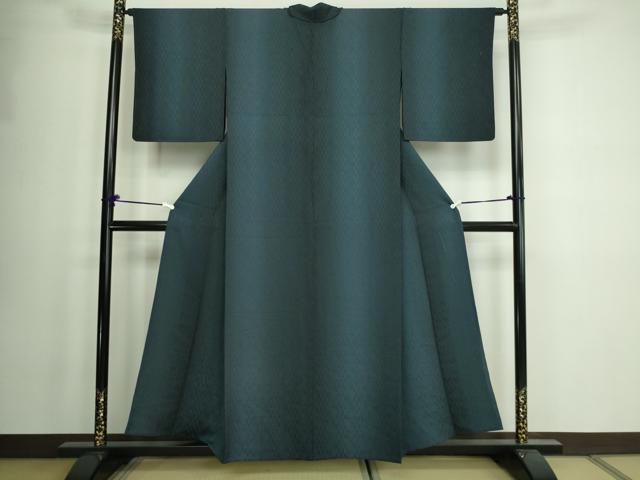 平和屋着物▽上質な小紋 単衣 変わり間道 正絹 逸品 DAAW9361sf