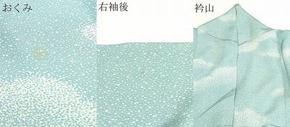 平和屋着物▽上質な小紋 単衣 霞文 正絹 逸品 DAAW9365sf