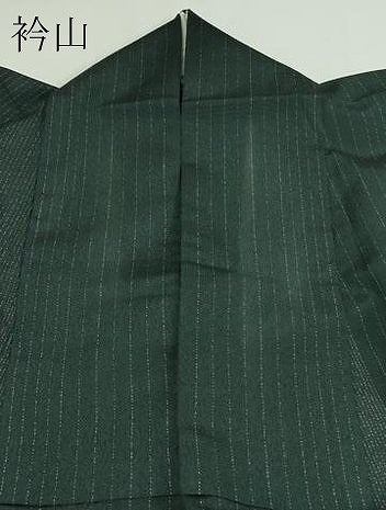 平和屋着物▽上質なお召 単衣 縞 正絹 逸品 DAAW9367sf