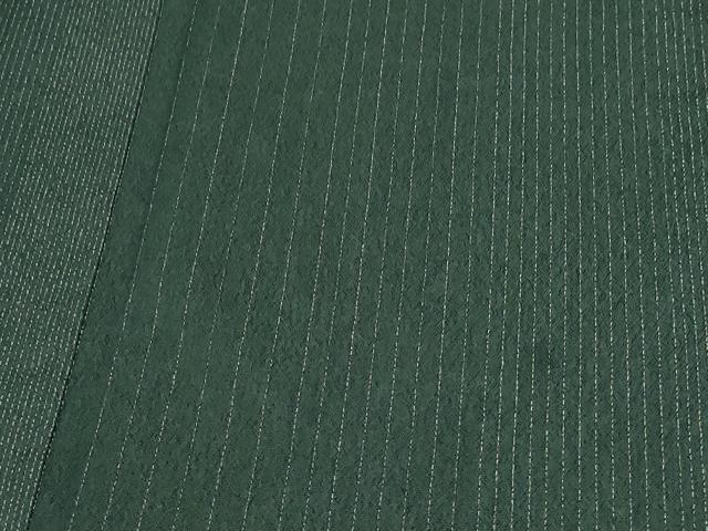 平和屋着物▽上質なお召 単衣 縞 正絹 逸品 DAAW9367sf