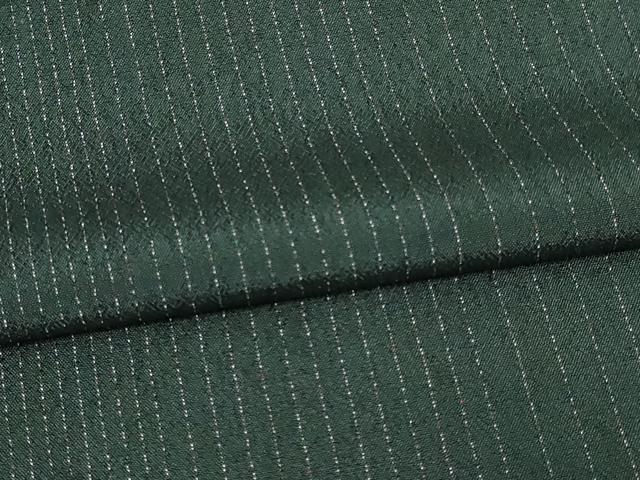 平和屋着物▽上質なお召 単衣 縞 正絹 逸品 DAAW9367sf