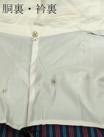 平和屋着物▽上質な紬 単衣 間道 正絹 逸品 DAAW9370sf