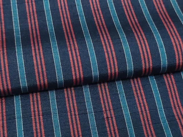 平和屋着物▽上質な紬 単衣 間道 正絹 逸品 DAAW9370sf