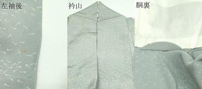 平和屋着物▽上質な小紋 単衣 魚 正絹 逸品 DAAW9373sf