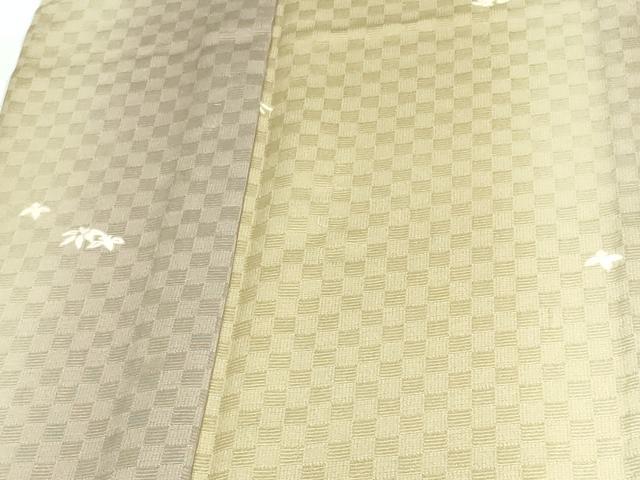 平和屋着物▽上質な小紋 単衣 笹文 暈し染め 正絹 逸品 DAAW9379sf