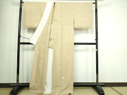 平和屋着物▽上質な小紋 単衣 蛍暈し 正絹 逸品 未使用 DAAW9392sf