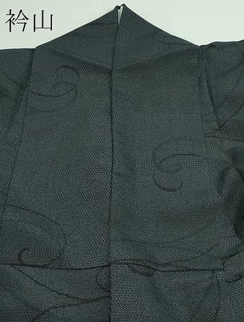 平和屋着物▽本塩沢 単衣 130亀甲 唐草文 正絹 逸品 DAAW9395sf