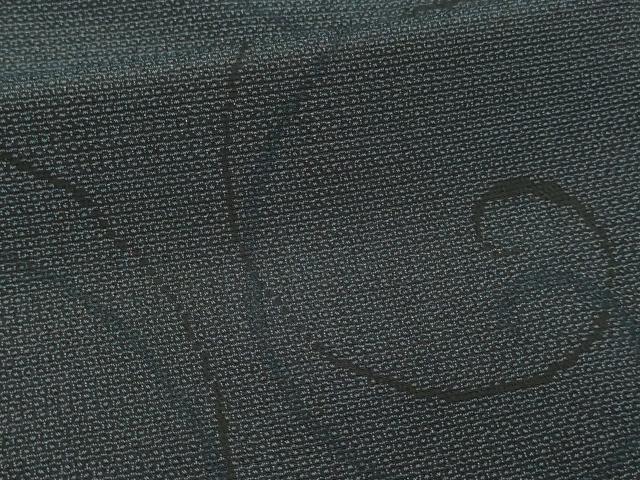 平和屋着物▽本塩沢 単衣 130亀甲 唐草文 正絹 逸品 DAAW9395sf